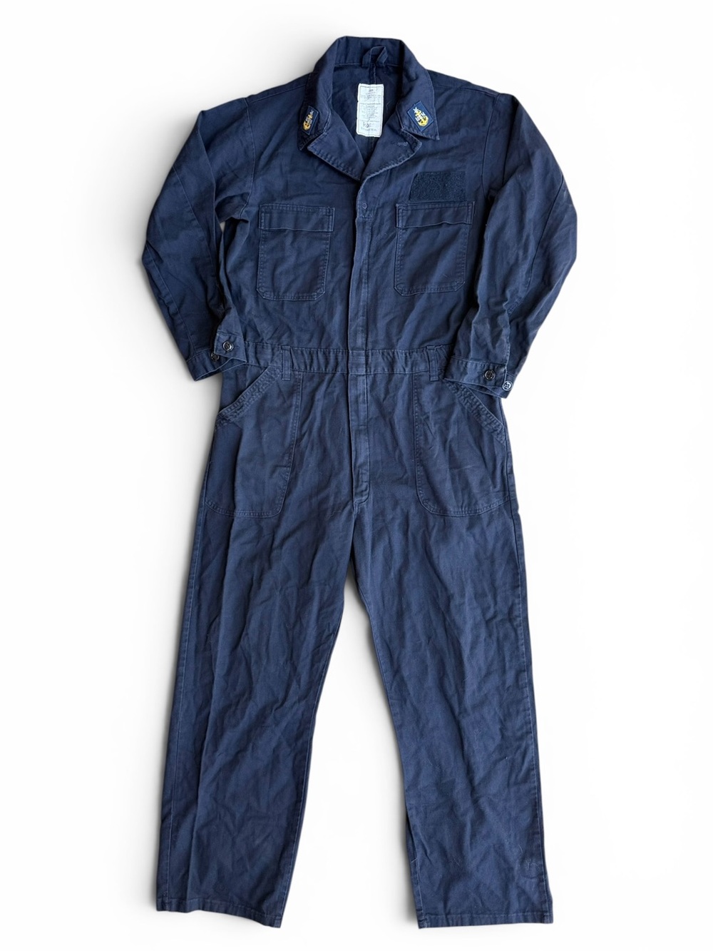 U.S. Navy Flame Resistant Blue Coveralls Uniform